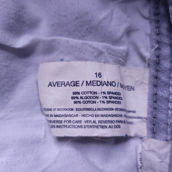 Gloria Vanderbilt Isadora Bootcut Jeans 16 Light Gray Flap Pockets Stretch - Picture 9 of 9